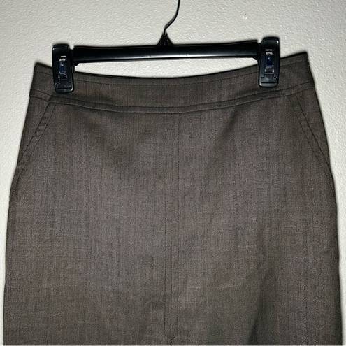 Trina Turk  brown front slit pencil skirt women’s size small 4