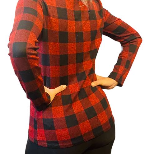 BeachLunchLounge collection red plaid long sleeve shirt