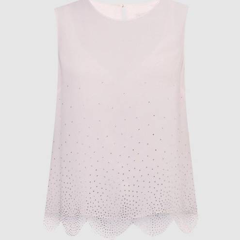 Ted Baker  Wyndy Blouse Top Pink Rhinestones 1 Fits US 4