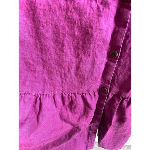 J.Jill love linen sleeveless dress purple size XL