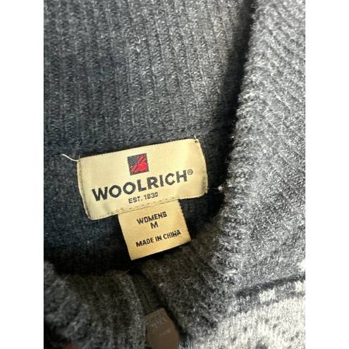 Woolrich Vintage Woolridge 100% lambs wool vest, lined zipper closing, gray size medium