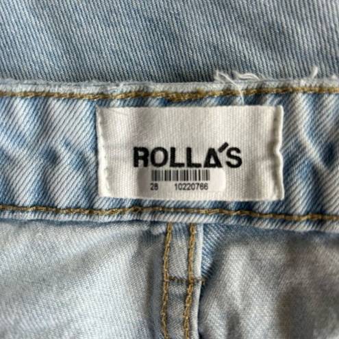 Rolla's  Classic Straight High Rise Distressed Jeans - 28