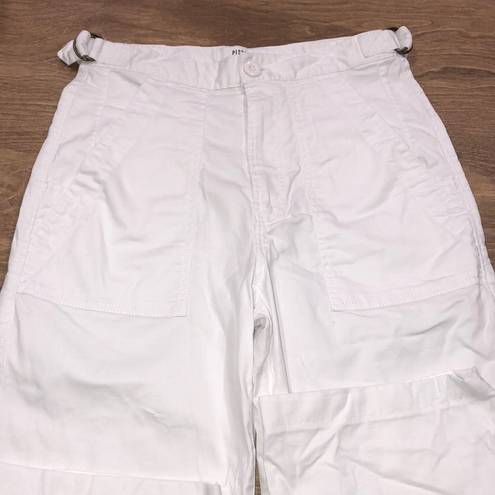 Pistola  size 27 white wide leg cotton crop pants