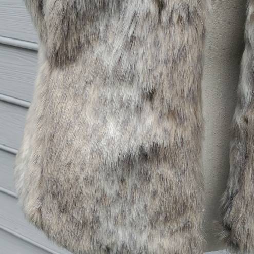 Banana Republic  Faux Fur Animal Print Vest