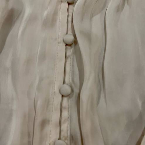 Mango - Ruffled satin blouse size 2