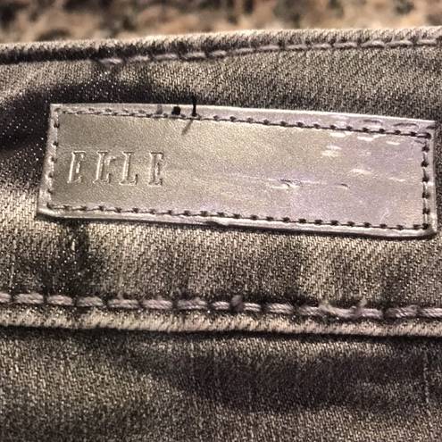 Elle  Jeans Women's Gray Skinny Mid Rise Denim Jeans Size 6R GUC #6149