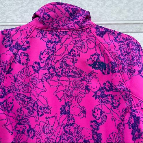 The North Face Apex Bionic Softshell Jacket Large Floral Pink Gorpcore Barbie