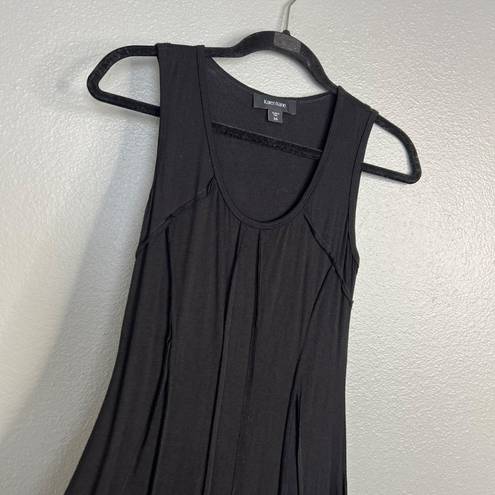 Karen Kane NWOT  Outside Seam Tank Dress Knee Length Jersey Knit Stretch Black XS