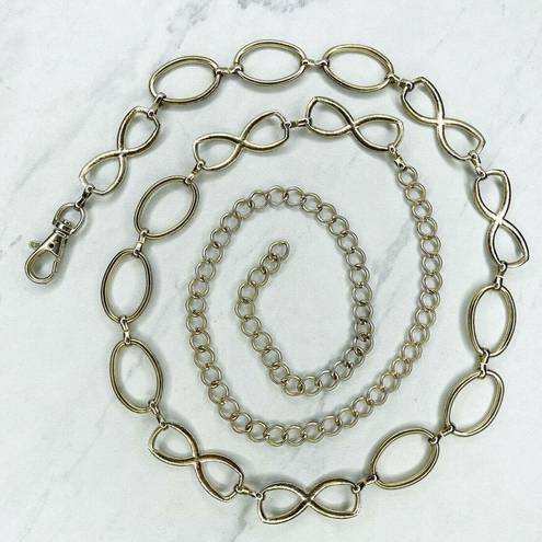 infinity  Sign Symbol Metal Chain Link Belt One Size OS