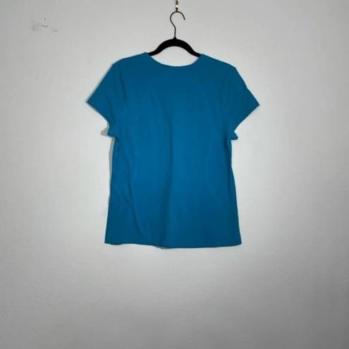 Tek Gear  Blue Slightly Fitted Scoop Neck Athletic Tee Size XL