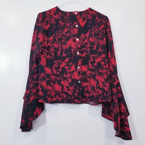 Carmen Marc Valvo CARMEN  Valentines Blouse Bell Sleeves