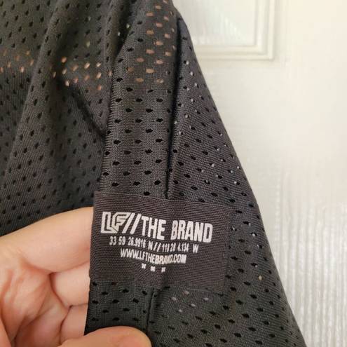 LF  The Brand Black Mesh Jersey Crop Top Size Medium