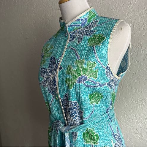 J. McLaughlin Reversible printed‎ quilted vest