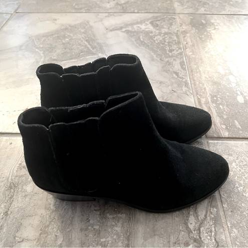 Joie  Barlow Suede Ankle Boots in Black Size EU37, Retail $325