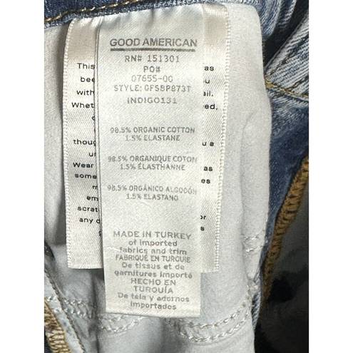 Good American  Good Legs Split Pocket Flare Jeans Size 4/27 Indigo 131 NWT