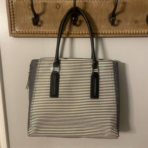 Stella & Dot NWOT  Striped Leather Tote