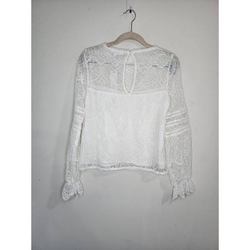 BB Dakota NWT  Smoke And Mirrors Lace White XS Nordstrom Blouse