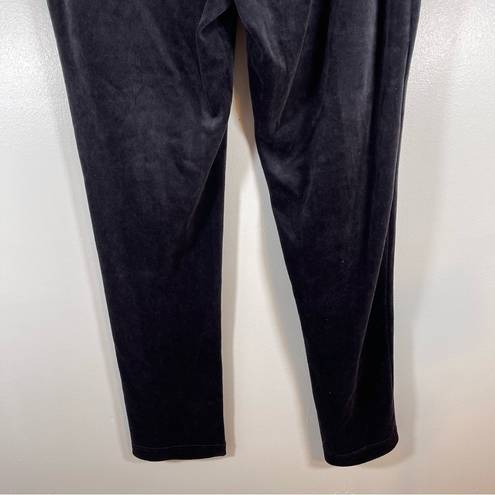 J.Jill NWT Pure Jill Velour Leggings  Black Grey pull on size SP