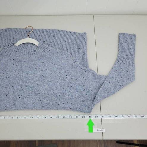 a.n.a . A New Approach Womens Medium Pullover Long Sleeve Blue Tweed Sweater