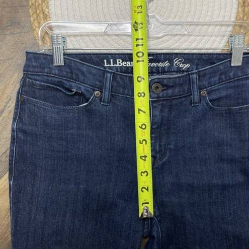 L.L.Bean  Favorite Fit Straight Cropped Jeans Womens Size 10