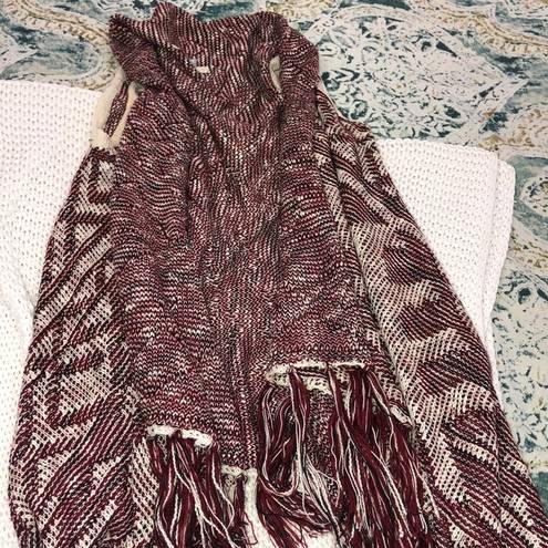 Cherish  large boho open fringe sweater cardigan