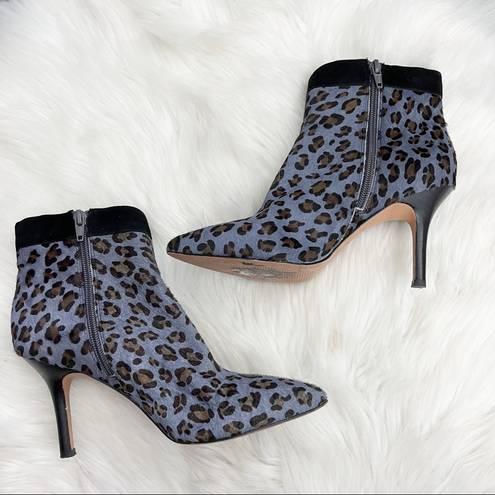 Nicole Miller  Leopard print Ankle Bootie High Heeled boots