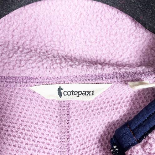 Cotopaxi  Women's Dorado Half-Zip Pullover Colorblock Pink Orange Fleece Jacket