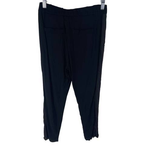 Michael Stars  Women's Pull On Pants Slim Leg Elastic Waistband Black Medium