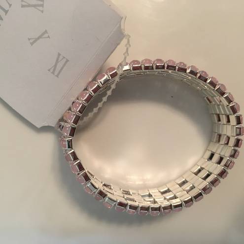 The Row Pink & Crystal Elastic Multi Bracelet