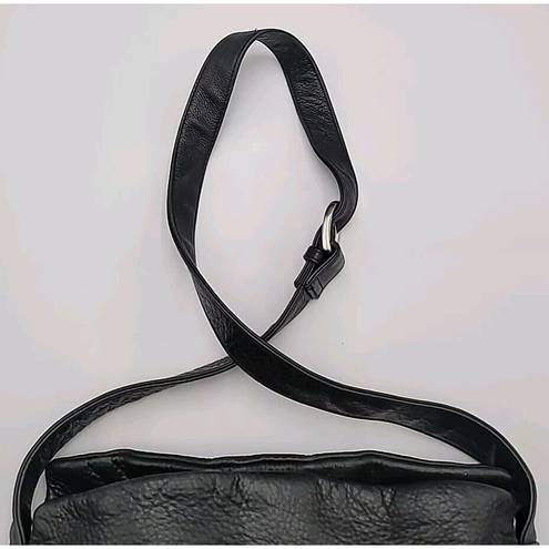 Charter Club  Classics Womens Black Leather Bucket Purse Shoulder Bag