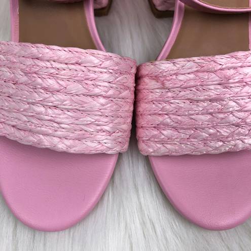 Bamboo NEW  | Braided Heel Maddy Sandals - PINK