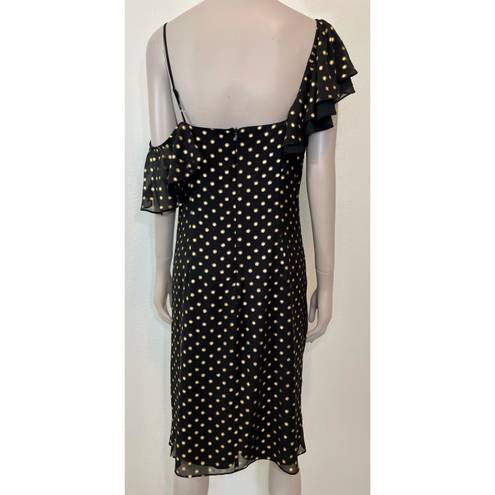 Sam Edelman Metallic Dot Cold Shoulder Dress NWT