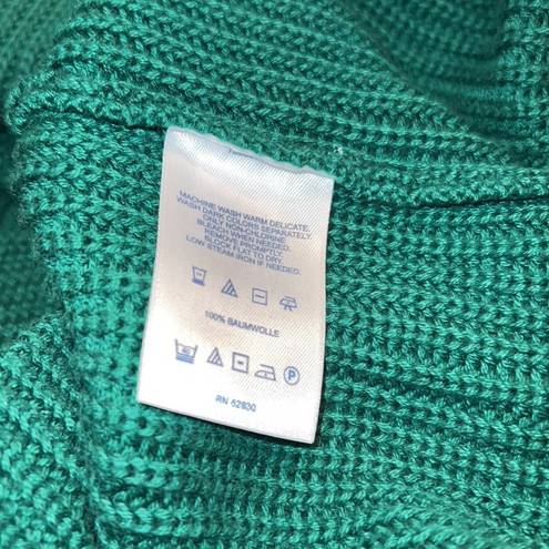 Lands'End  Cowl Neck Tunic Knit Sweater Size. XL (18) Green