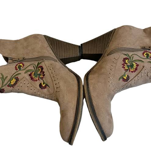 MIA  Melrose Embroidered  Ankle Cowboy Boots