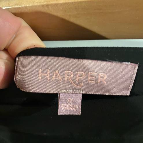 Harper  Size Small Black Mini Skirt Boho Quilted Threading