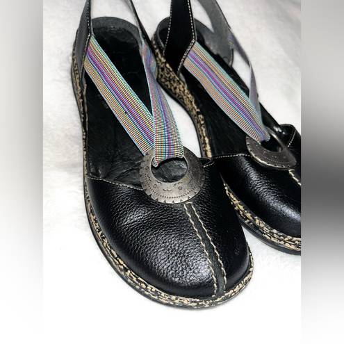 Daisy RIEKER  Slingback Antistress Leather Shoes sz 9