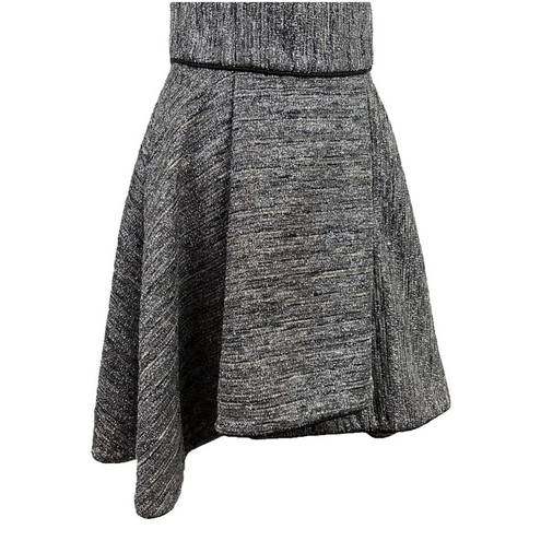 Hunter Bell  Womens Size 4 Grace Dress Strapless Cocktail Gray Silver Mini Gown