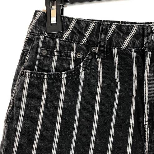 Vanilla Star Jeans Black and White Denim Striped Mini Skirt 27 Juniors 5 Western Jeans Vanilla Star