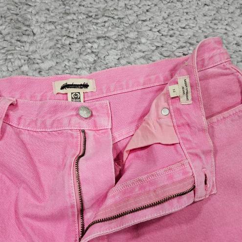 Madewell READ  Baggy Straight Jeans Garment Dyed Edition Women’s Size 32 Pink