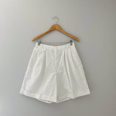 Cabin creek Vintage  High Waisted White Mom Shorts