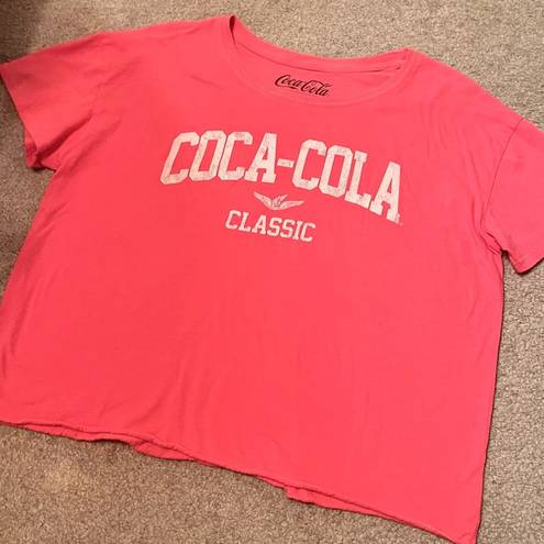 Coca-Cola Vintage “ Classic” Cropped Short Sleeve Graphic T-Shirt