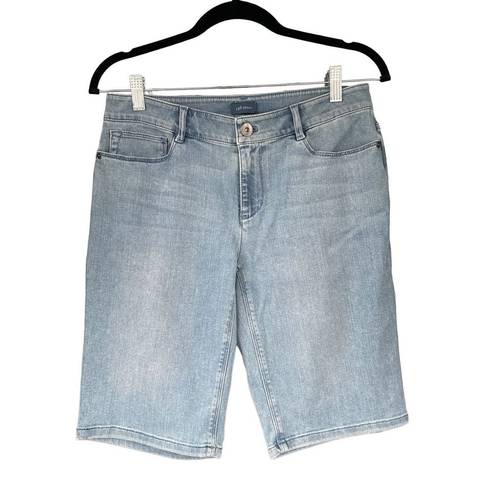 J.Jill  Denim Bermuda Jean Stretch Shorts Size 4