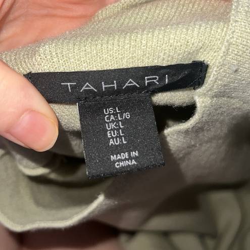 Tahari Tjmaxx Fitted Light Green Sweater