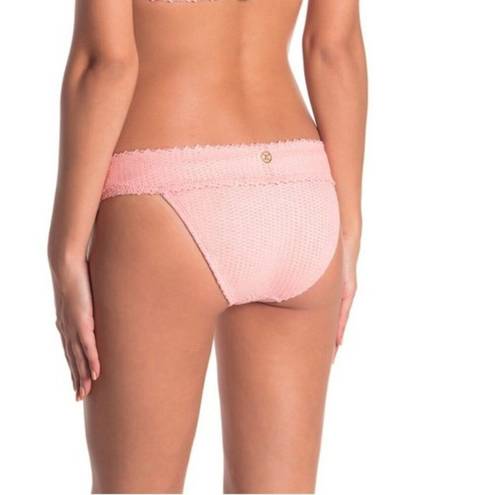 Vix Paula Hermanny Scales Bikini Bottom in Light Pink Swim Medium NEW Retail $96