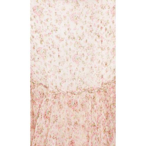 Rococo  SAND Vie Maxi Skirt in Off White & Pink XSmall New Womens Long