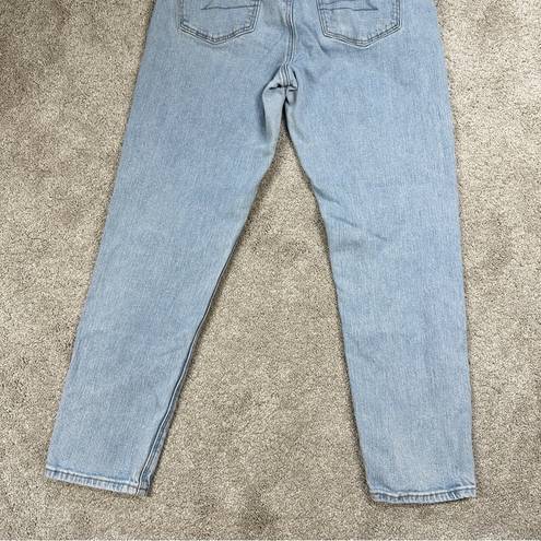 American Eagle  Strigid Mom Jean High Rise Stretch Blue Breeze Size 6