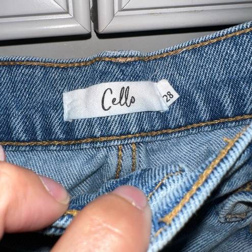 Cello  High Rise Distressed Dad jeans size 28
