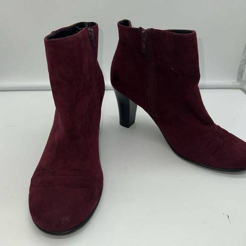 Aerosoles  Faux Suede Heeled Ankle Boots