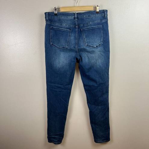 Universal Standard  Seine High Rise Skinny Jeans Size 16 Dark Wash Stretch Blue