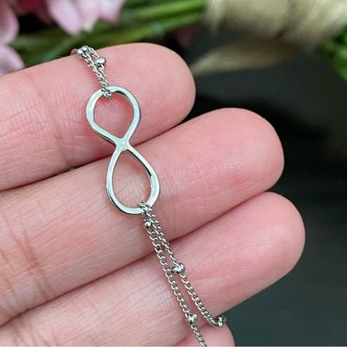 infinity Silver-tone Dainty  Bracelet